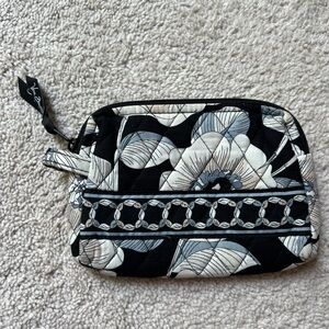 Vera Bradley Black and White Floral Cosmetic Bag
